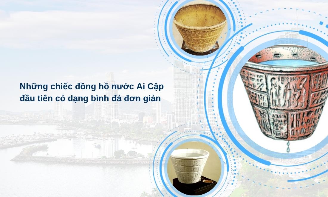 Clepsydra là gì? Khám phá đồng hồ nước – cỗ máy thời gian cổ xưa 2 Chiếc đồng hồ nước đầu tiên có dạng bình đá đơn sơ