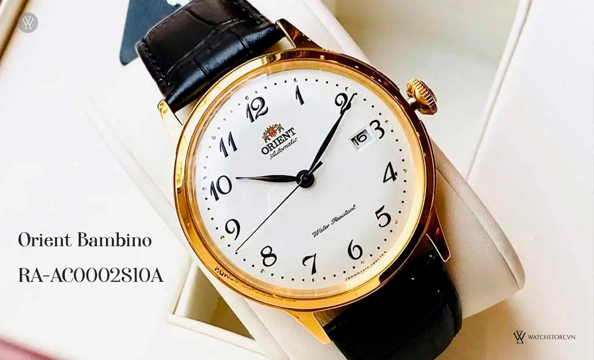 Gold Plated (GP) đồng hồ là gì? Cách nhận biết chính xác 3 Orient Bambino RA-AC0002S10A