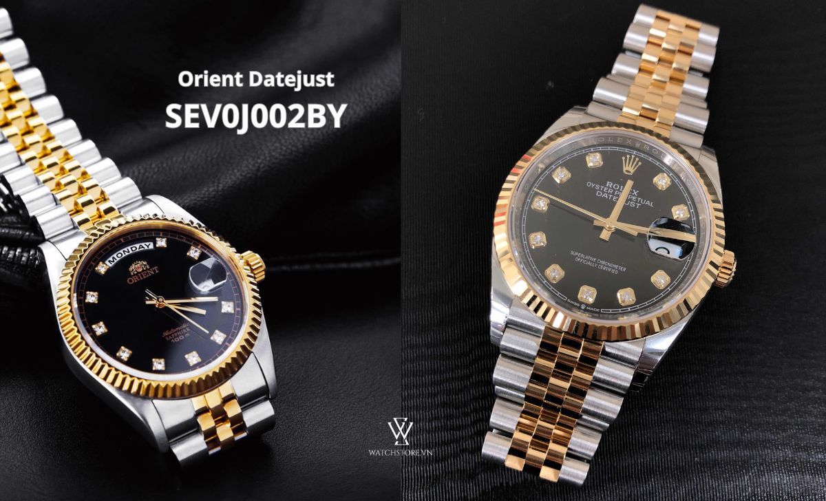11 mẫu đồng hồ Orient tiểu Rolex đẹp dưới 10 triệu nên mua 1 Orient Datejust SEV0J002BY