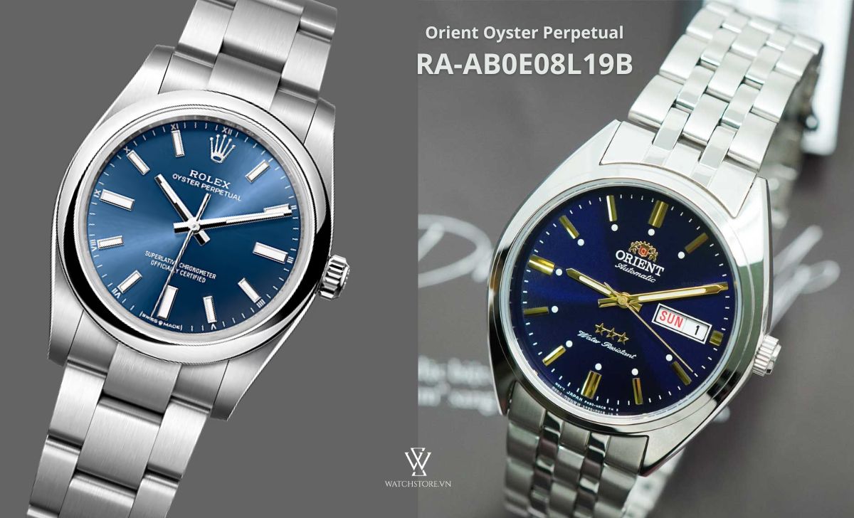 11 mẫu đồng hồ Orient tiểu Rolex đẹp dưới 10 triệu nên mua 8 Orient Oyster Perpetual RA-AB0E08L19B