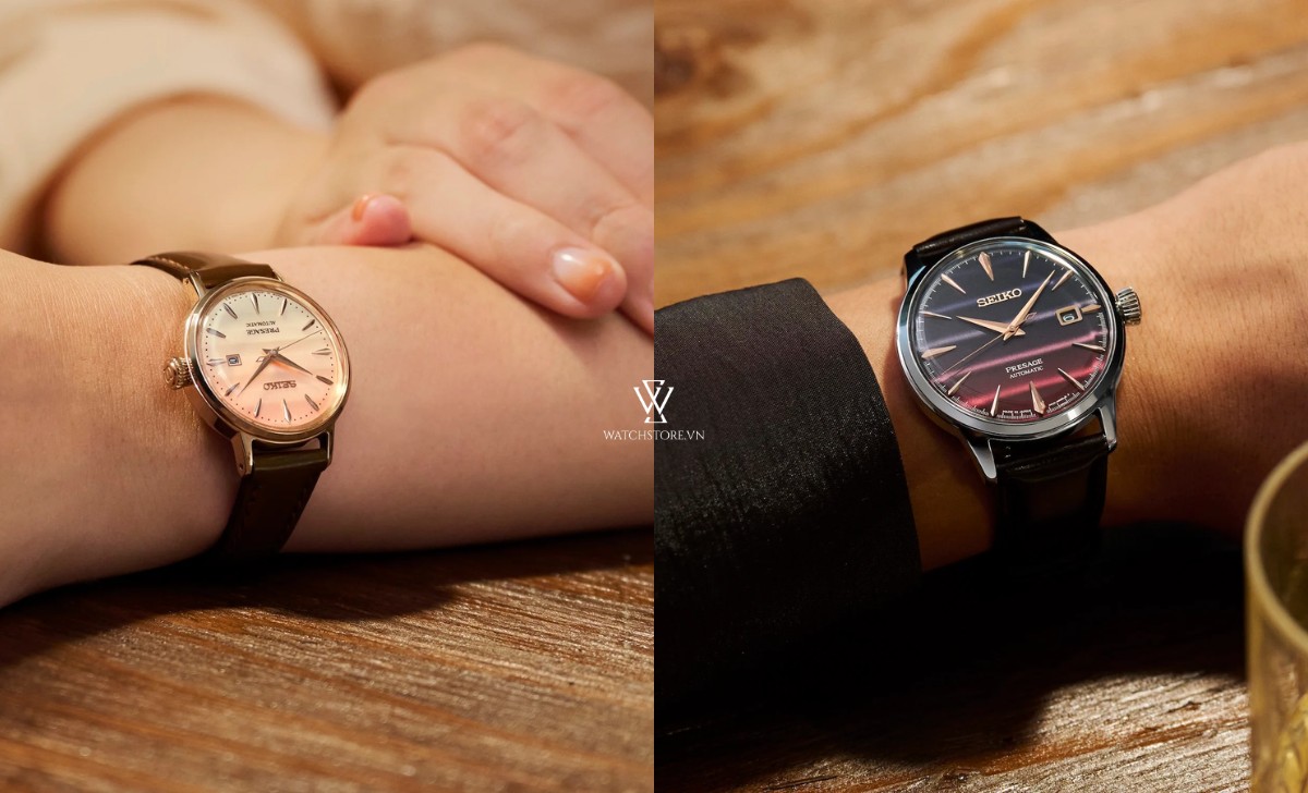 2 mẫu đồng hồ mới Seiko Cocktail Time STAR BAR Limited 2024 3 Seiko Cocktail 2024 vừa tay nam nữ