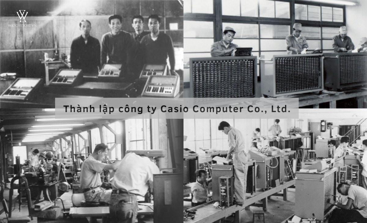 Chuyện 4 anh em Casio thành lập thương hiệu đồng hồ rẻ bền 9 Thành lập công ty máy tính Casio