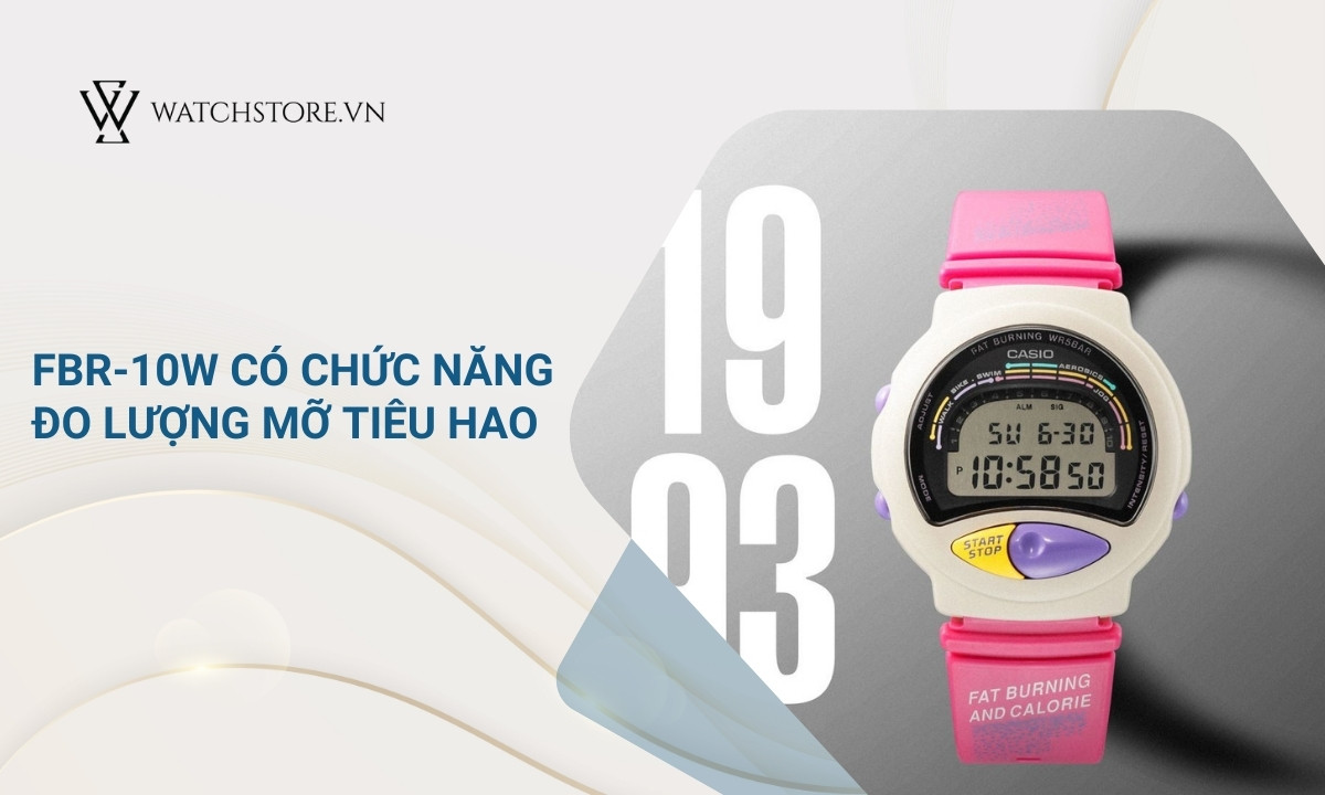 Thập niên 1990 - những bước chuyển mình của thương hiệu Casio 3 FBR-10W được thiết riêng cho phái đẹp