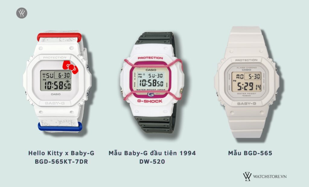 Đồng hồ Casio Baby-G 45 Thiet Ke Hello Kitty Baby G