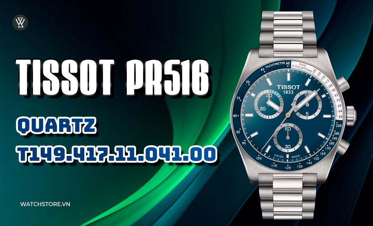 Top 5 mẫu đồng hồ Tissot nam mới nhất 2024 3 Tissot PR 516 Quartz T149.417.11.041.00