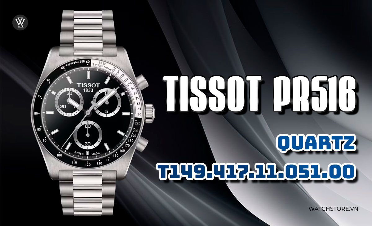 Top 5 mẫu đồng hồ Tissot nam mới nhất 2024 4 Tissot PR 516 Quartz T149.417.11.051.00