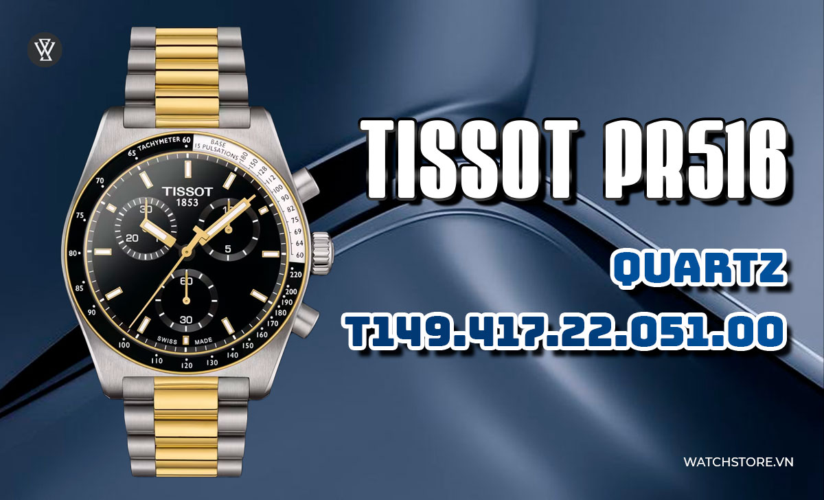 Top 5 mẫu đồng hồ Tissot nam mới nhất 2024 5 Tissot PR 516 Quartz T149.417.22.051.00