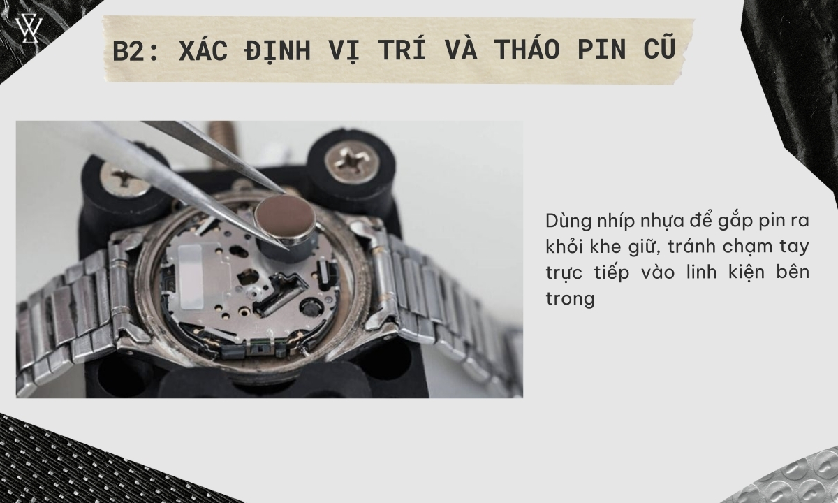 Cách thay pin đồng hồ Casio cực kỳ đơn giản tại nhà 6 xác định vị trí pin của đồng hồ và tiến hành tháo
