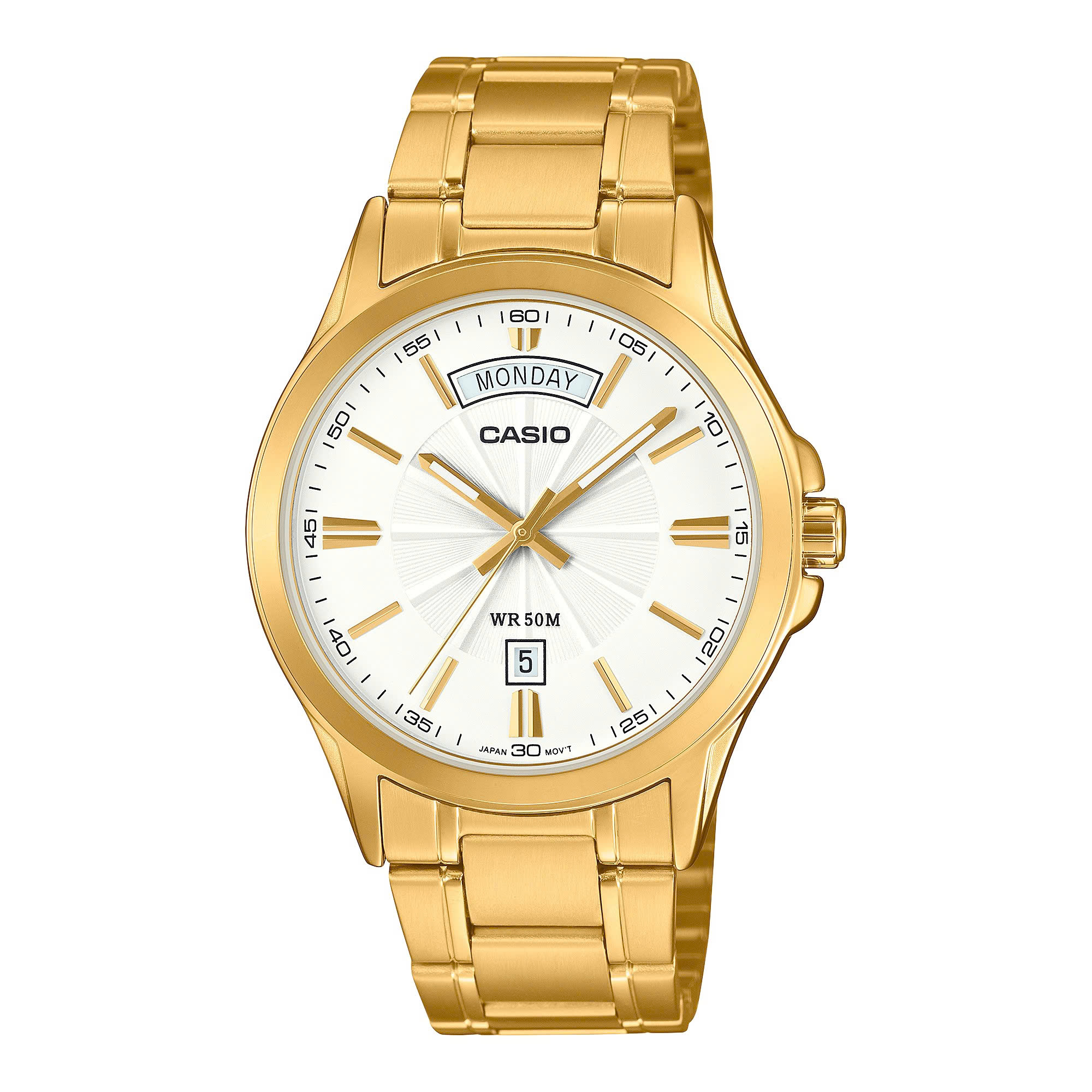 Casio 39.5mm Nam MTP-1381GD-7AVDF