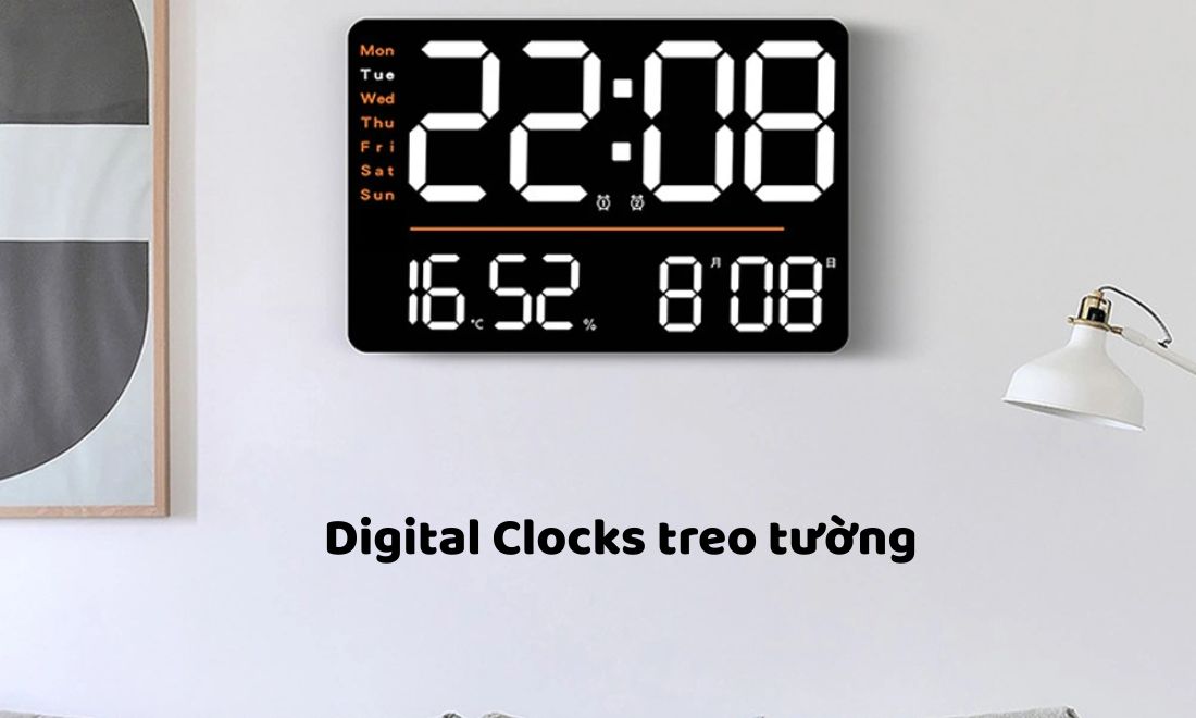 Digital Clock treo tường 