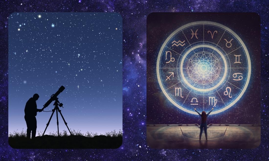 Thiên văn học: khám phá vũ trụ bao la cho người mới 2 Phân biệt Thiên văn học (Astronomy) và Chiêm tinh học (Astrology)