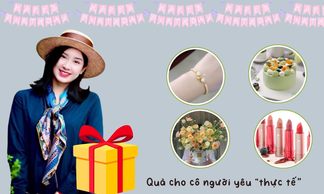 40+ Quà tặng sinh nhật bạn gái theo từng kiểu tính cách của nàng 13 Vòng tay, bánh kem, hoa tươi và son cũng là những món quà ý nghĩa dành cho bạn gái "thực tế" vào ngày sinh nhật