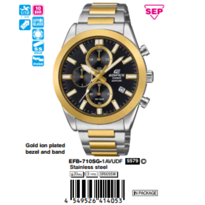CASIO EDIFICE 41mm Nam EFB-710SG-1AVUDF