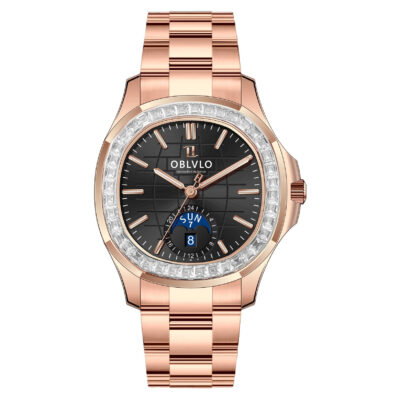 Đồng hồ Oblvlo 39mm Nam FM-SL-DD-D-PBPS chính hãng Ảnh sản phẩm Oblvlo 39mm Nam FM-SL-DD-D-PBPS