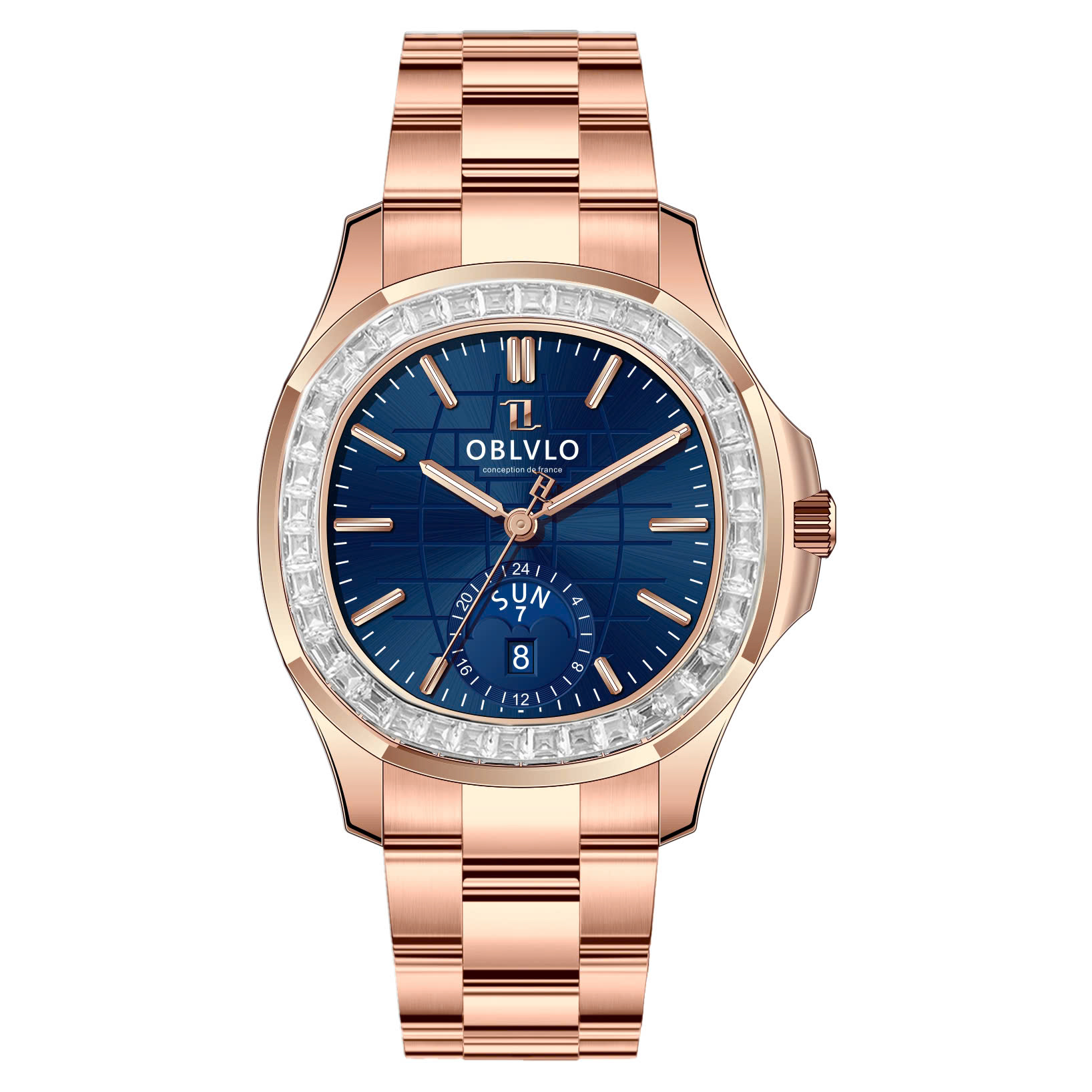 Đồng Hồ Oblvlo 39mm Nam FM-SL-DD-D-PLPS