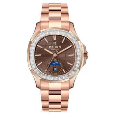 Đồng hồ Oblvlo 39mm Nam FM-SL-DD-D-POPS chính hãng Ảnh sản phẩm Oblvlo 39mm Nam FM-SL-DD-D-POPS
