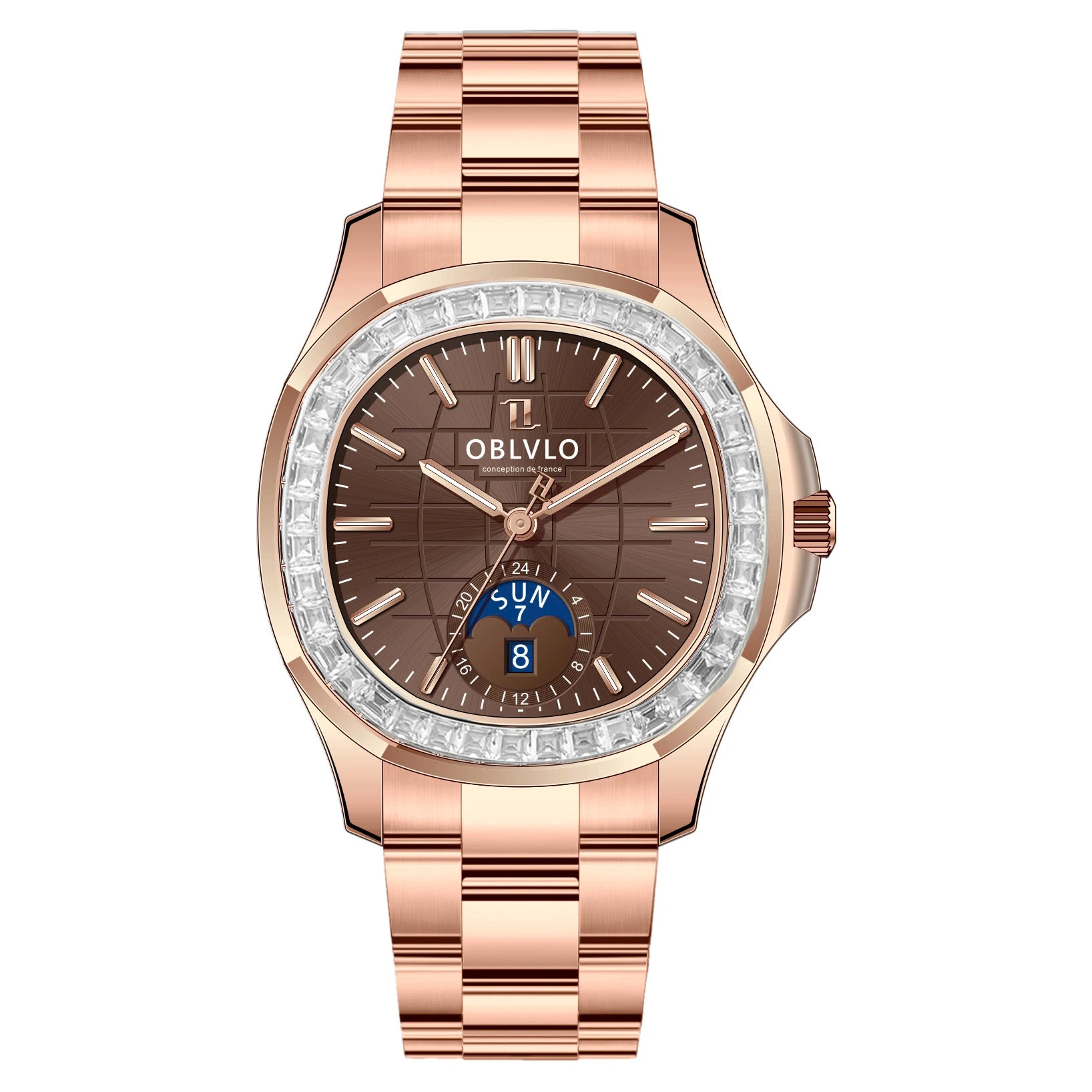 Đồng Hồ Oblvlo 39mm Nam FM-SL-DD-D-POPS