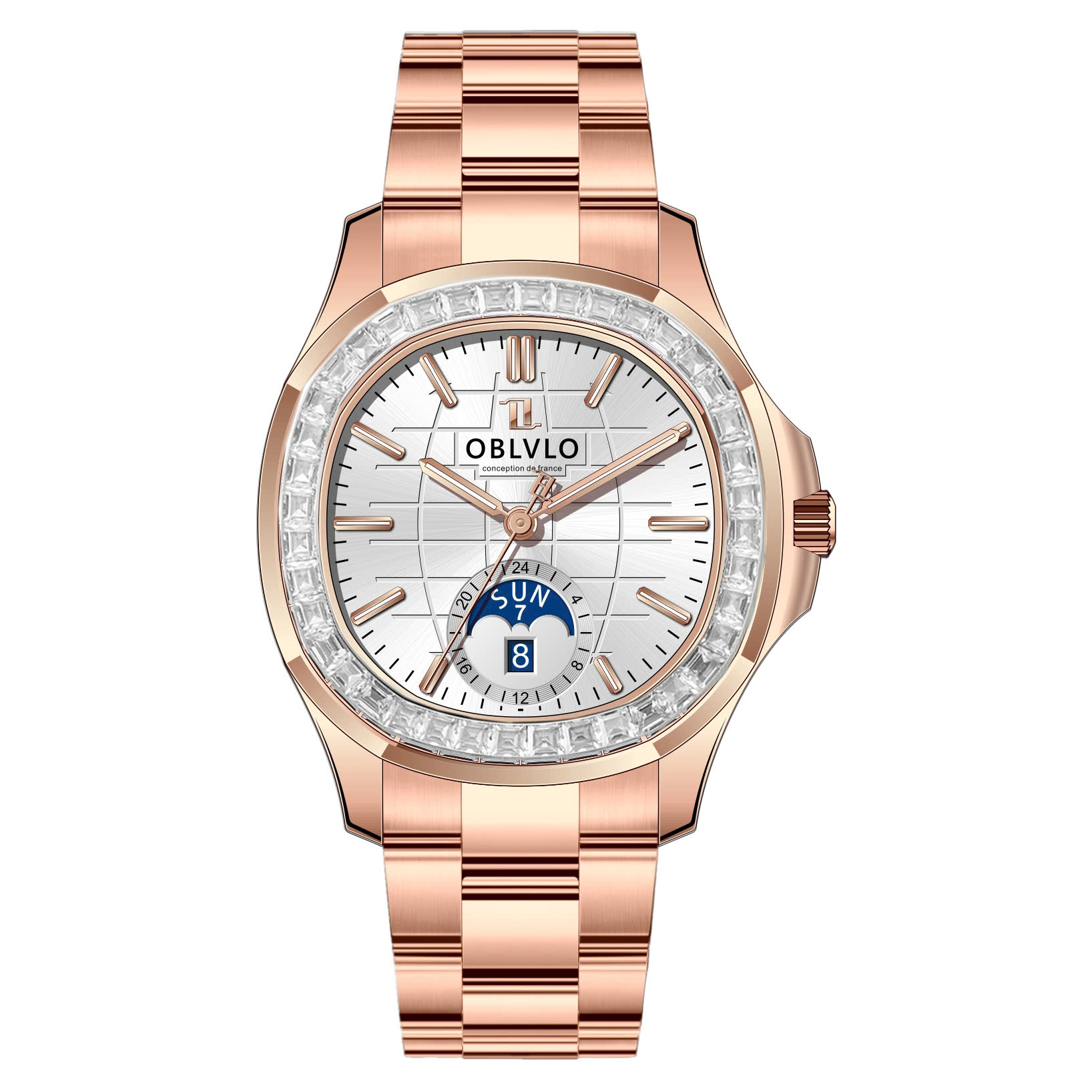 Đồng Hồ Oblvlo 39mm Nam FM-SL-DD-D-PWPS