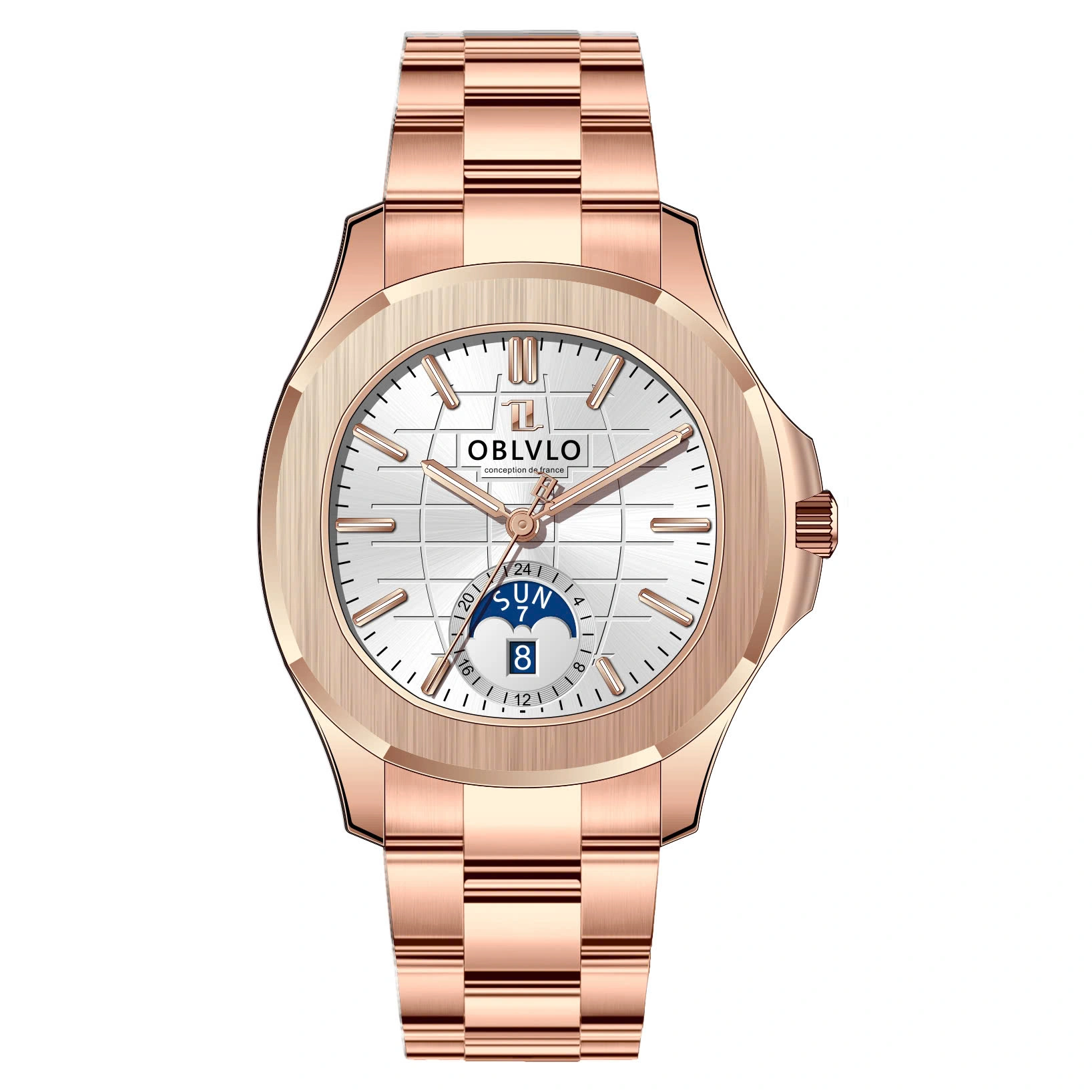 Đồng Hồ Oblvlo 39mm Nam FM-SL-DD-PWPS
