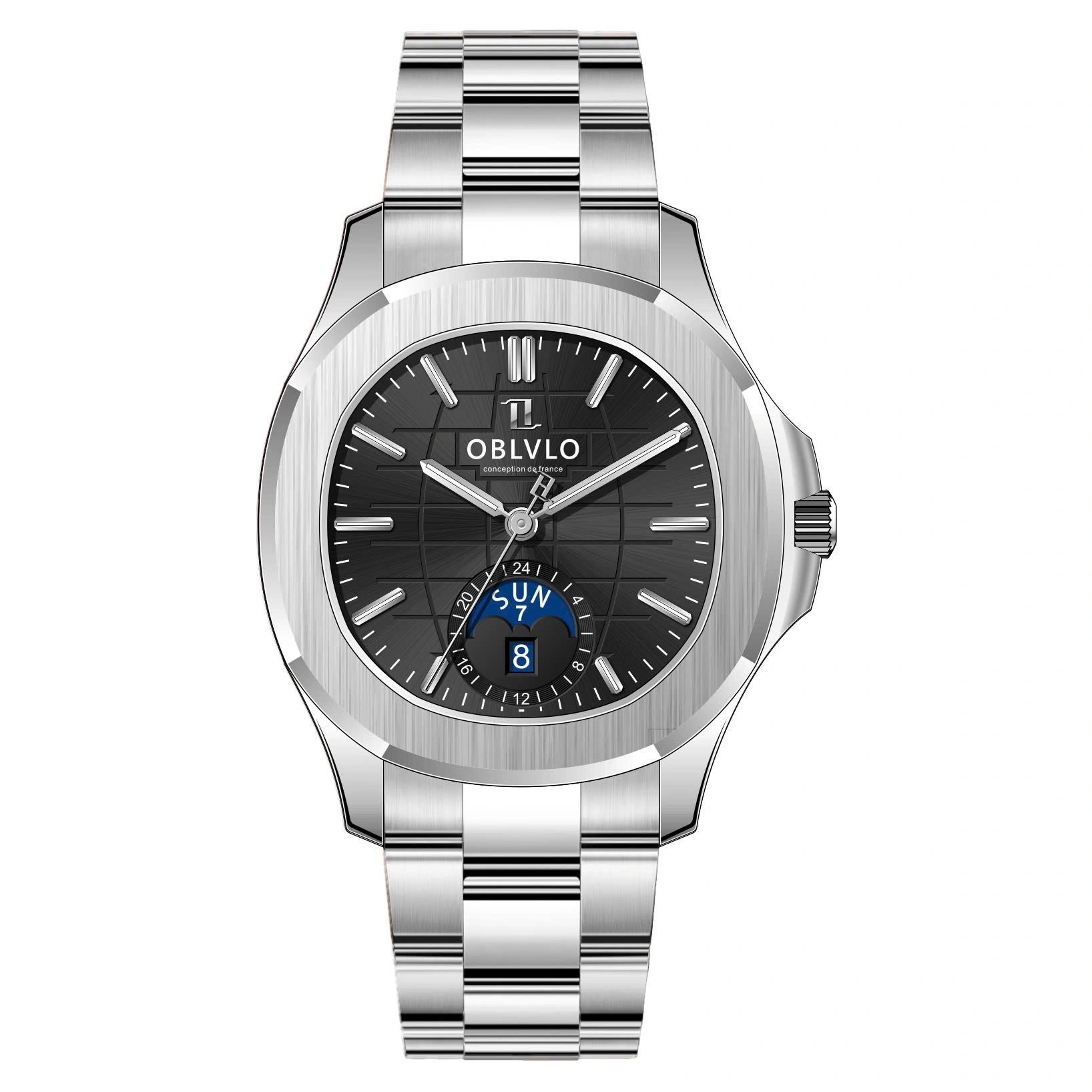 Đồng Hồ Oblvlo 39mm Nam FM-SL-DD-YBYS