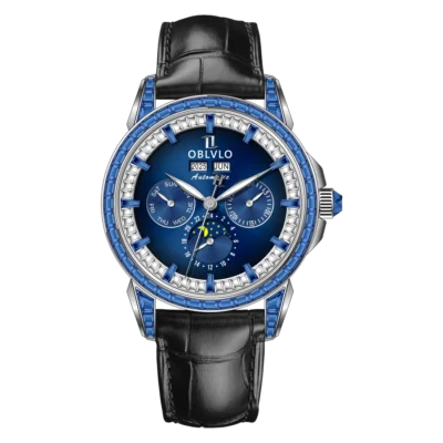 Đồng hồ Oblvlo 40mm Nam GCM-MUT-YLBL-1 chính hãng Ảnh sản phẩm Oblvlo 40mm Nam GCM-MUT-YLBL-1
