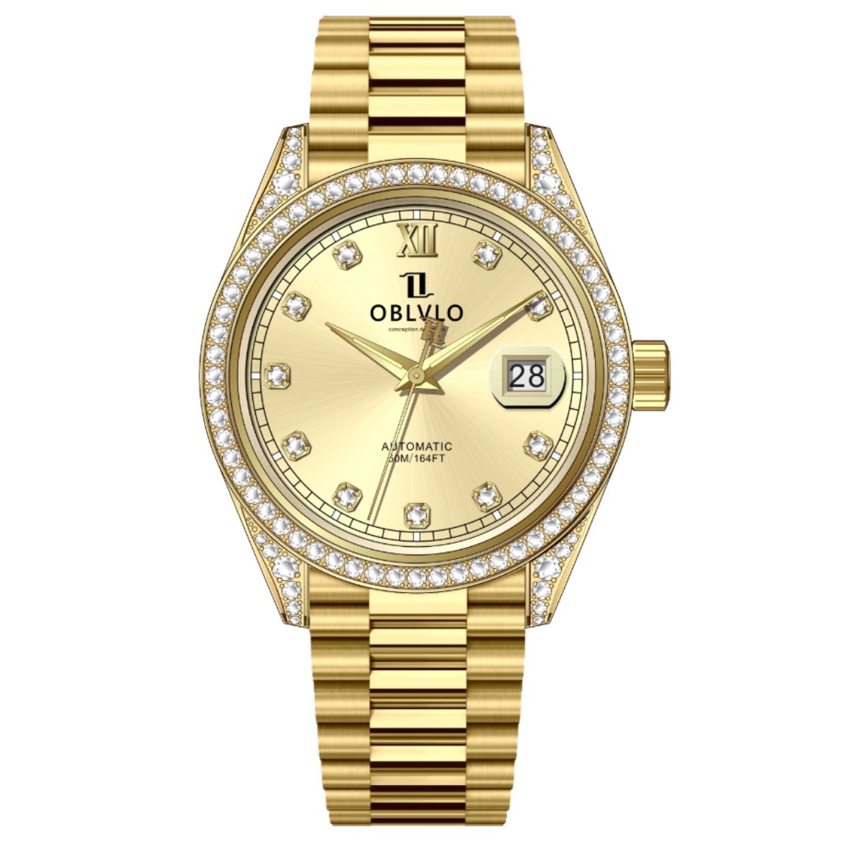 Đồng Hồ Oblvlo 40mm Nam RX-DJ-D-GGGS