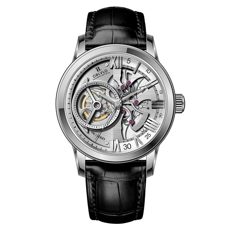 Đồng Hồ Oblvlo 42mm Nam VMQ-YWBL
