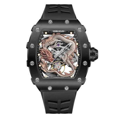 Đồng hồ Oblvlo 42mm Nam XM-DRAGON-BGBR chính hãng Ảnh sản phẩm Oblvlo 42mm Nam XM-DRAGON-BGBR