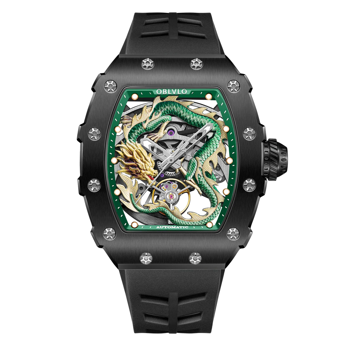 Oblvlo 42mm Nam XM-DRAGON-BKBR