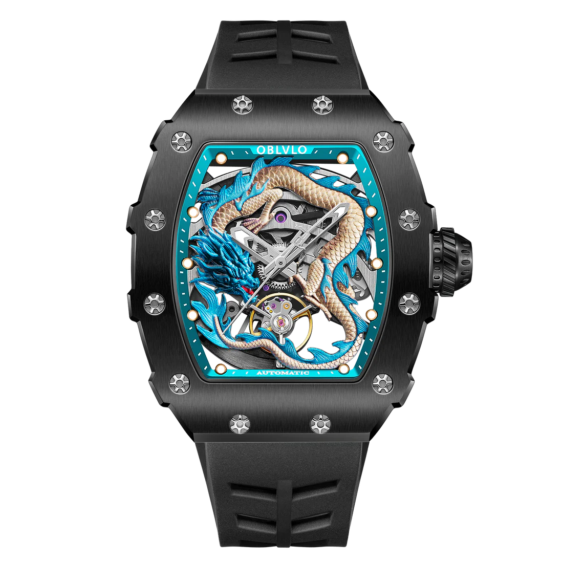Oblvlo 42mm Nam XM-DRAGON-BLBR
