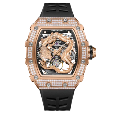 Đồng hồ Oblvlo 42mm Nam XM-DRAGON-RGRGD chính hãng Ảnh sản phẩm Oblvlo 42mm Nam XM-DRAGON-RGRGD