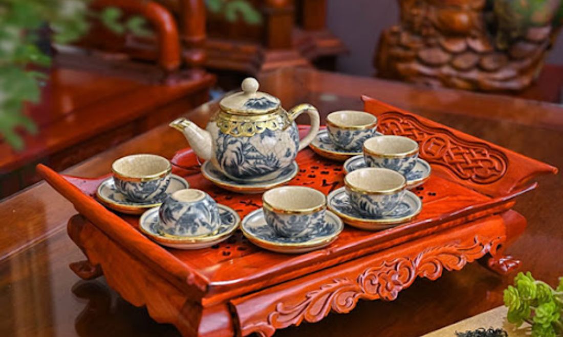 Bộ ấm chén cho cha mẹ thích nhâm nhi trà chiều 