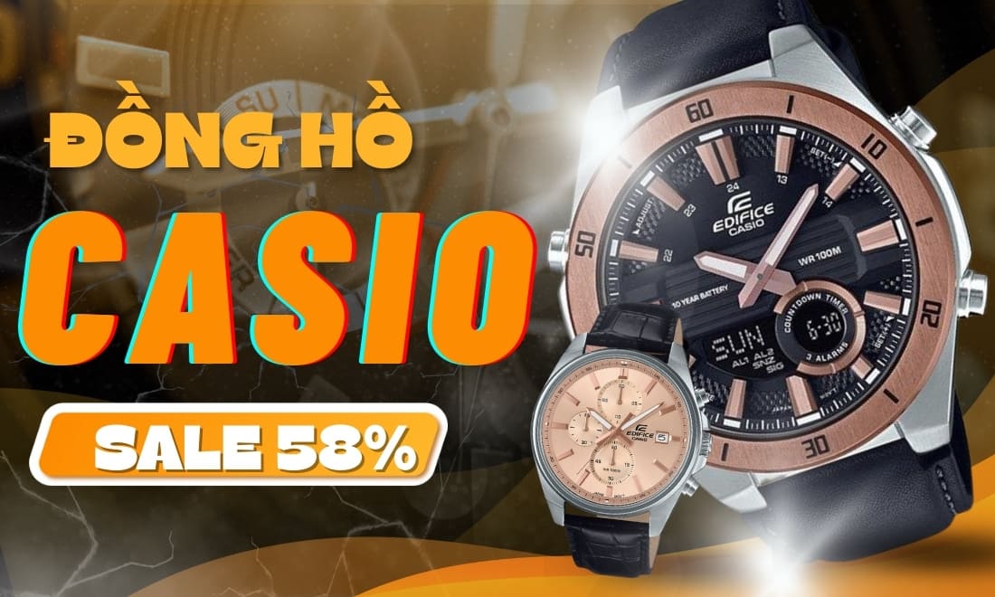 Đồng hồ Casio 90 Đồng hồ Casio giảm tới 58%