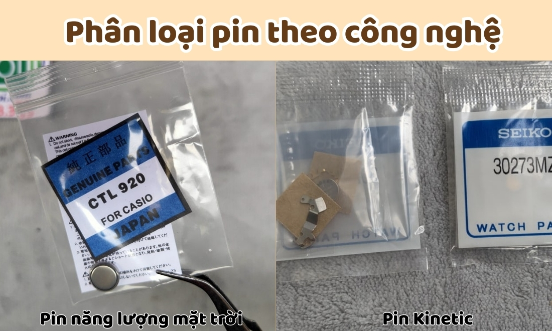 Các loại pin đồng hồ đeo tay và gợi ý cách thay pin tại nhà 2 Phân loại theo công nghệ