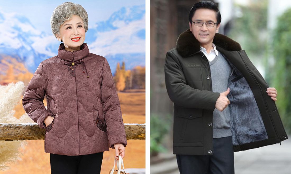 Tặng áo khoác lông vũ giúp bố mẹ ấm áp hơn trong mùa đông lạnh giá của miền Bắc 