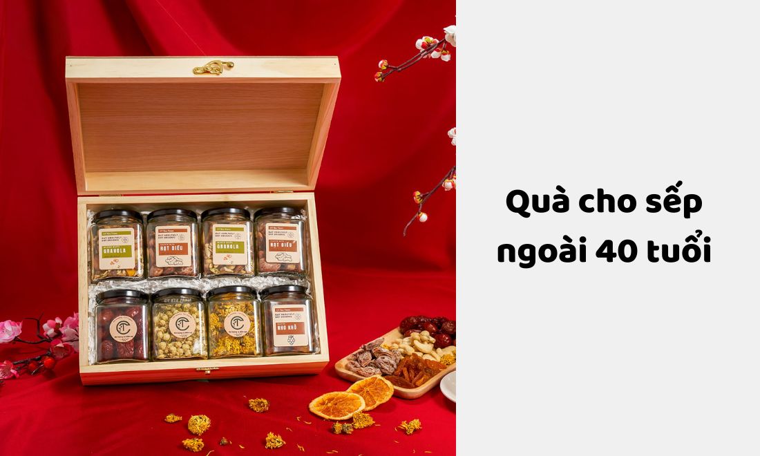 25+ Món quà tặng sếp nữ và nguyên tắc “vàng” khi trao quà cho sếp 8 Nếu lãnh đạo nữ đã có tuổi, hãy tặng cho cô ấy một set quà thực phẩm chức năng