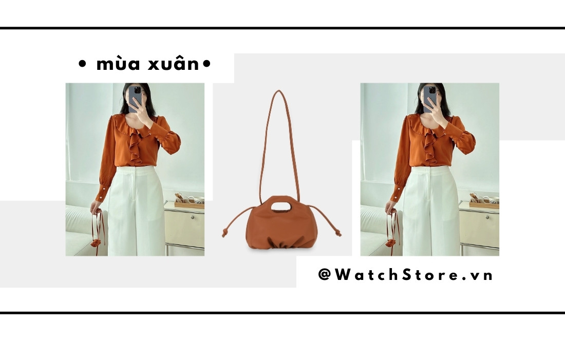 Phối đồ công sở 2025 – 15 outfit thanh lịch và hiện đại cho nàng 3 Áo cổ bèo nữ tính, ngọt ngào