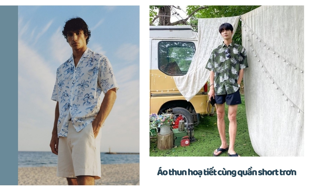 11+ set đồ đi du lịch cho nam chinh phục mọi nơi - Không sợ lỗi mốt 2 Áo thun màu sắc phối với quần kaki 1 màu