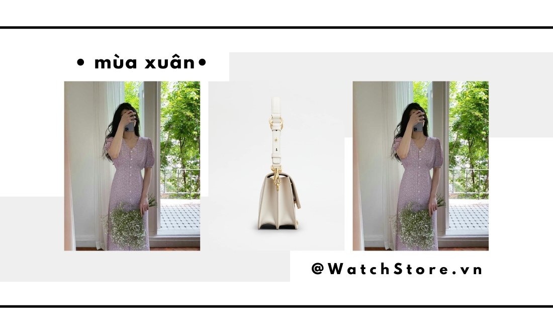 Phối đồ công sở 2025 – 15 outfit thanh lịch và hiện đại cho nàng 8 Đầm hoa nhí dáng dài tay lỡ phong cách dạo phố mùa hè