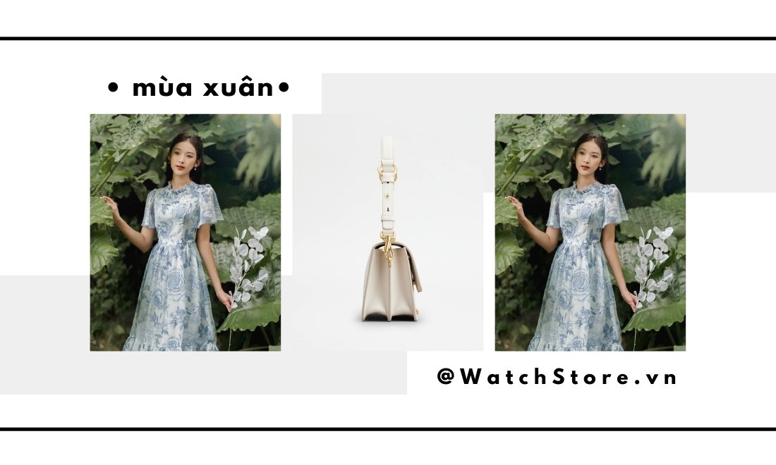 Phối đồ công sở 2025 – 15 outfit thanh lịch và hiện đại cho nàng 7 Đầm hoa nhí dáng dài tay lỡ, chất voan nhẹ nhàng