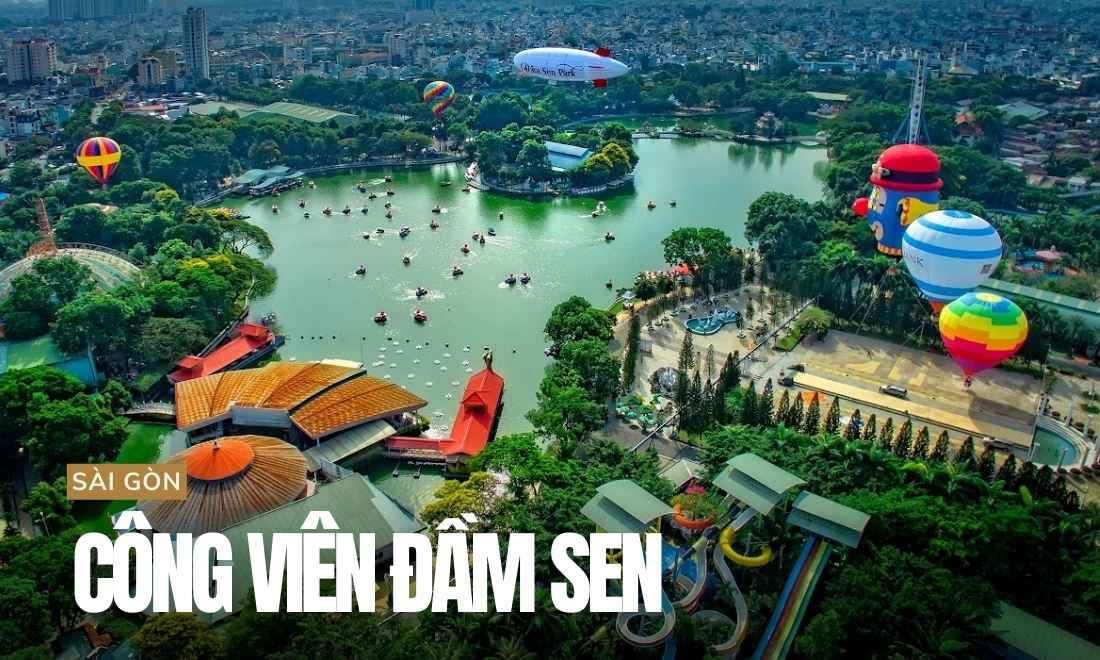 Cẩm nang du lịch Sài Gòn - Lịch trình chi tiết cho người mới đến lần đầu 10 Đầm Sen – Công viên rộng lớn, nhiều trò chơi thú vị