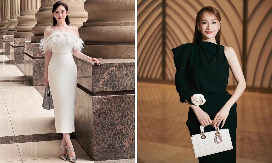 Đi đám cưới mặc gì? 20+ Gợi ý Phối đồ HIỆN ĐẠI, SANG TRỌNG cho NAM và NỮ 4 Đi đám cưới mặc gì? - Váy body quyến rũ, tôn dáng
