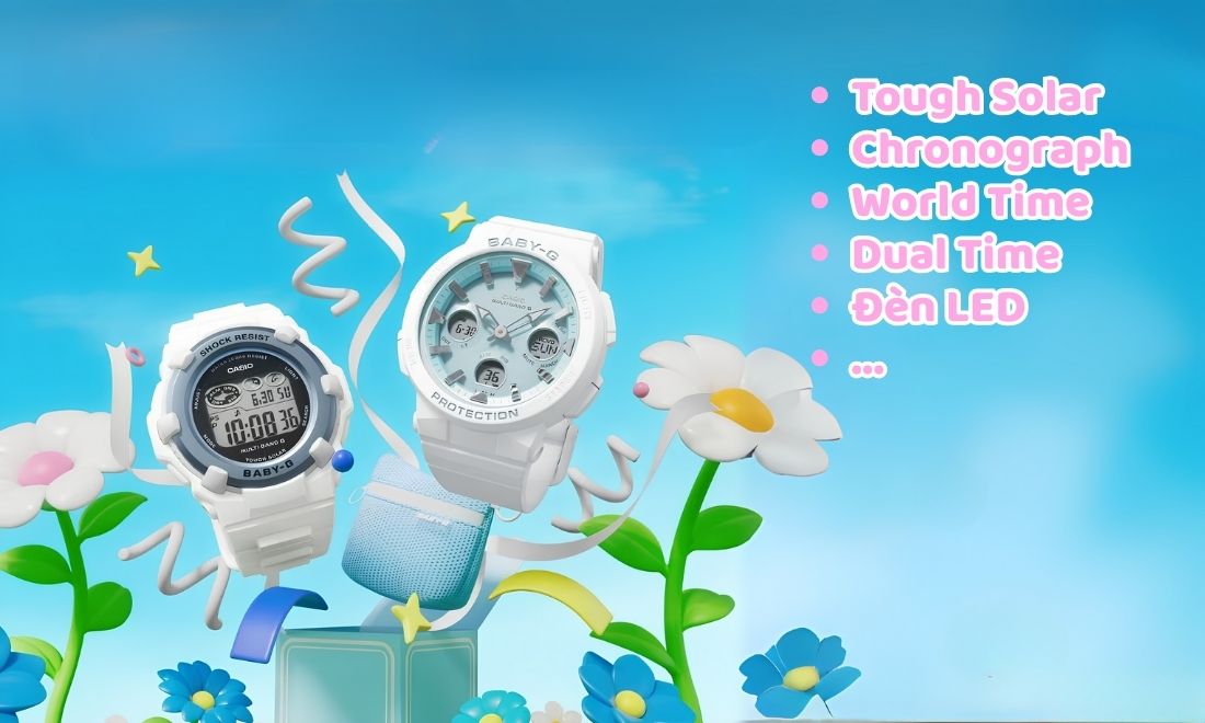 Đồng hồ Casio Baby-G 51 Dòng sản phẩm được tích hợp nhiều tính năng hiện đại