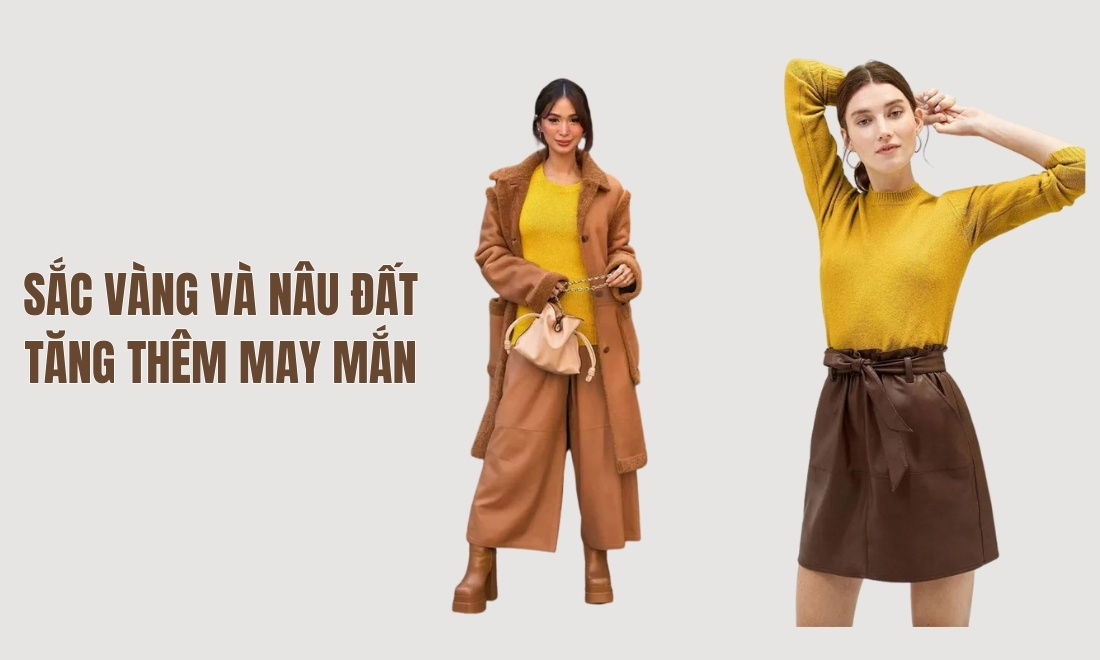 Sắc vàng và nâu đất - "mỏ neo" cho sự vững vàng và thịnh vượng