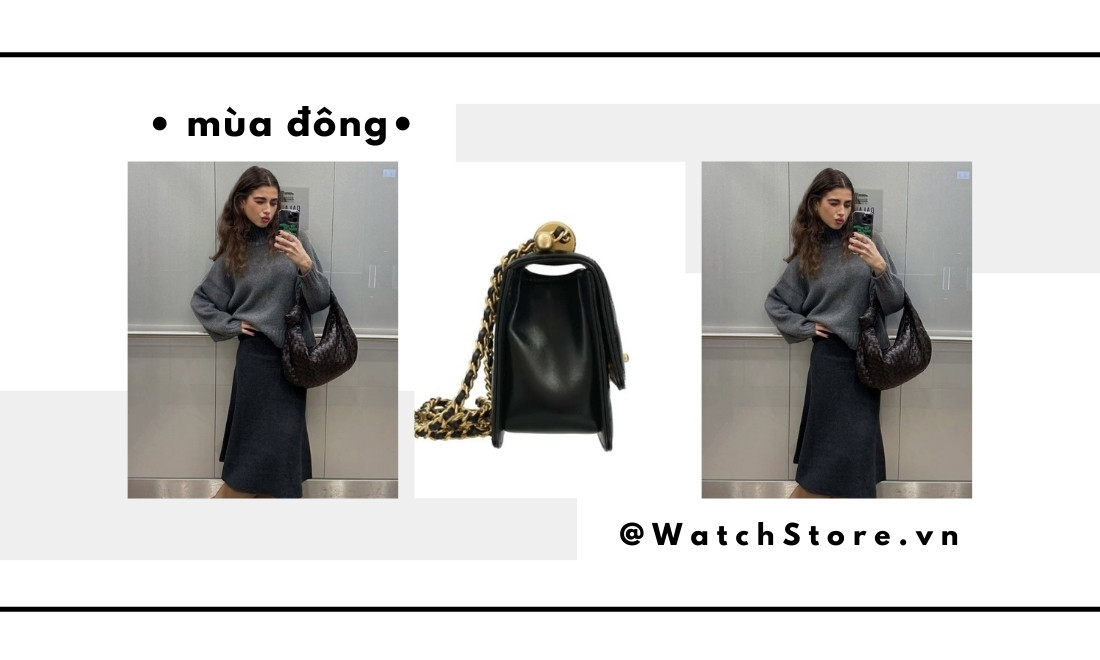 Phối đồ công sở 2025 – 15 outfit thanh lịch và hiện đại cho nàng 18 Outfit công sở mùa lạnh với áo len cổ lọ đen