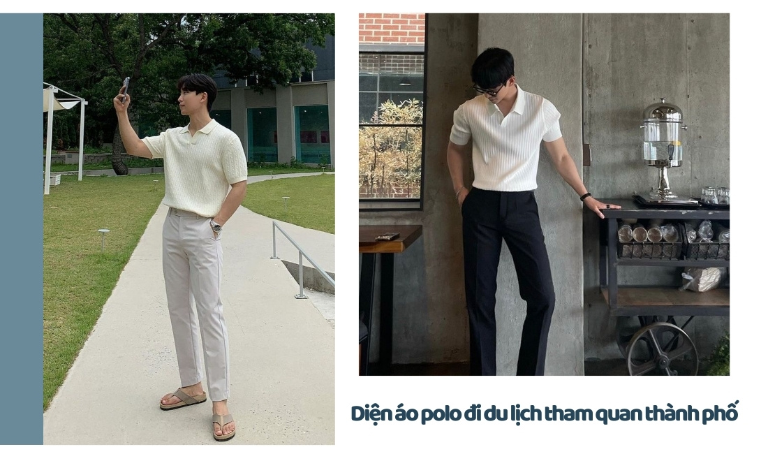 11+ set đồ đi du lịch cho nam chinh phục mọi nơi - Không sợ lỗi mốt 5 Item áo polo chưa bao giờ lỗi mốt