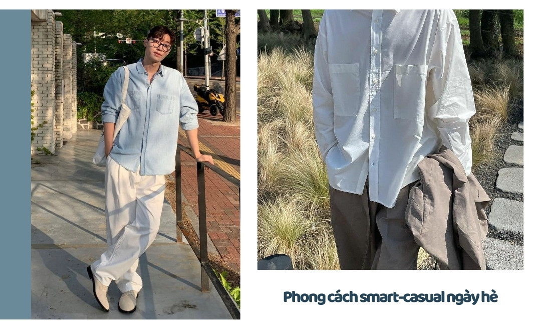 11+ set đồ đi du lịch cho nam chinh phục mọi nơi - Không sợ lỗi mốt 4 Áo linen với quần chinos