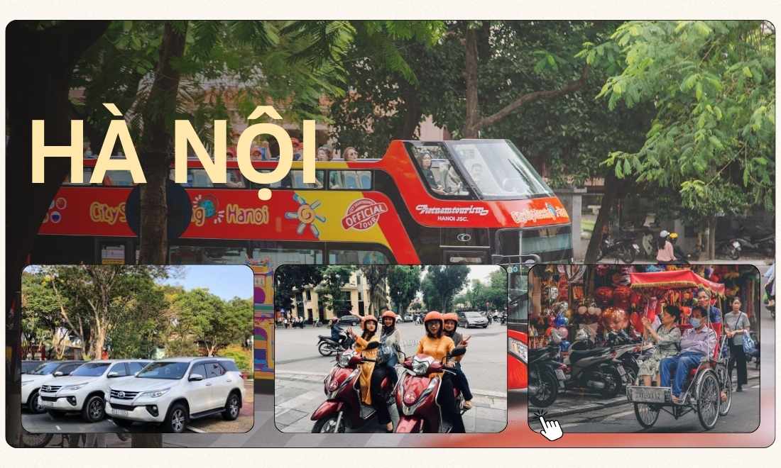 Cẩm nang du lịch Hà Nội 1 ngày - Dạo nhanh một vòng quanh thủ đô 5 Phương tiện di chuyển quanh 1 vòng thủ đô