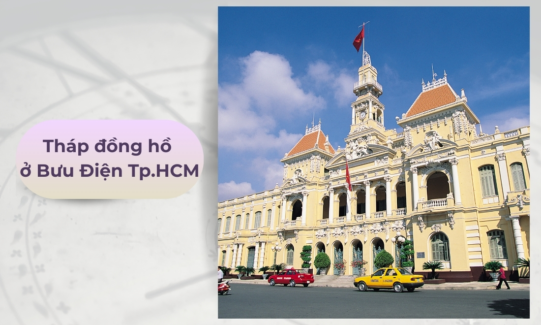 Cỗ máy xem giờ ở Bưu điện Sài Gòn