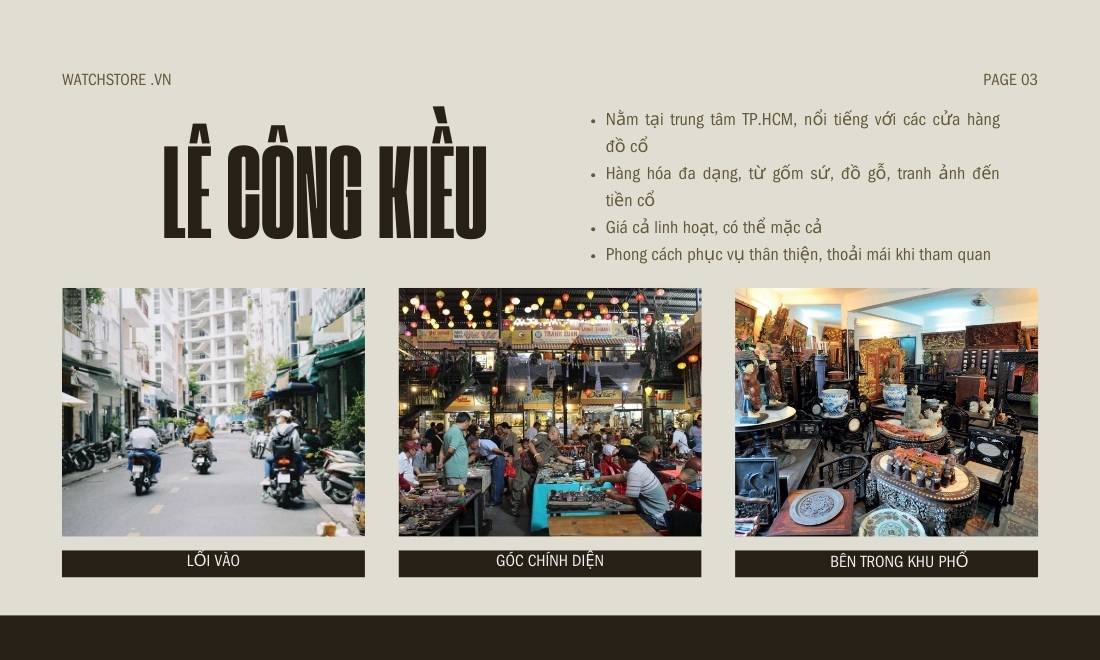 Mua sắm ở thành phố Hồ Chí Minh - Trải nghiệm đô thị sầm uất bậc nhất 5 Tín đồ yêu thích sưu tầm đồ cổ có thể đến phố Lê Công Kiều